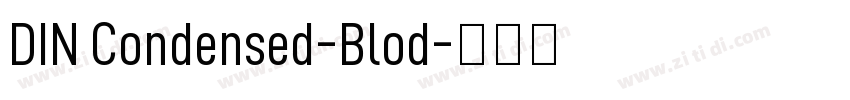 DIN Condensed-Blod字体转换